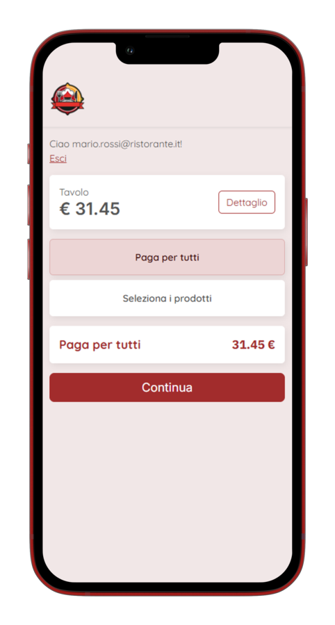 Seleziona cosa pagare