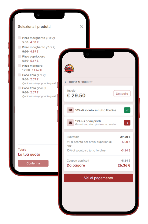 Seleziona cosa pagare